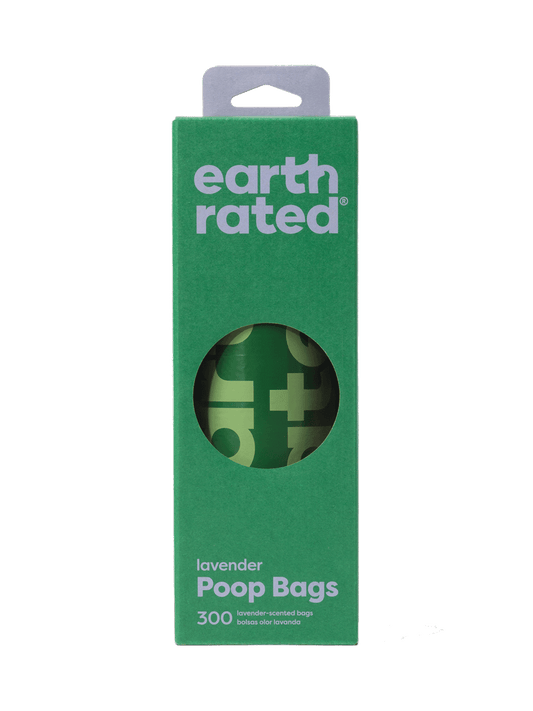 Earth Rated Poop Bags Single Roll Scented (300 Bags)