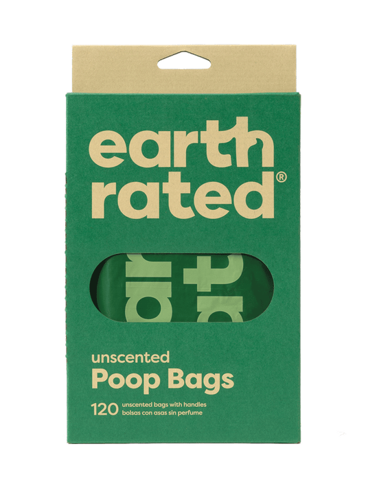 Earth Rated Poop Bags Tie Handle Unscented (120 Bags)