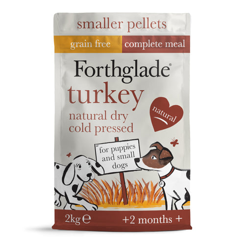 Forthglade Cold Pressed Dry Food Turkey (Grain Free) for Puppies and Small Dogs