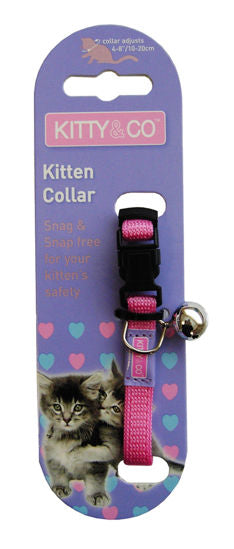 Hem & Boo Snag / Snap Free Kitten Collar Assorted