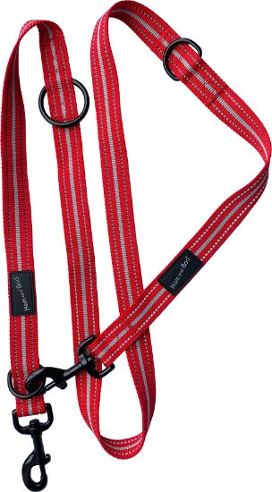 Hem & Boo Dog & Co Sports Double-Ended Training Lead Reflective Red 2.5cm