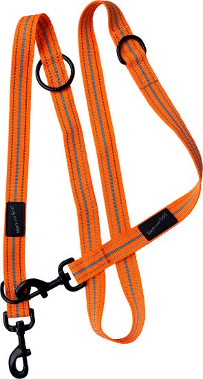 Hem & Boo Dog & Co Sports Double-Ended Training Lead Reflective Orange 2.5cm