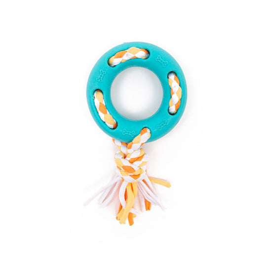 Little & Lively TPR Ring & Internal Jersey Rope Toy
