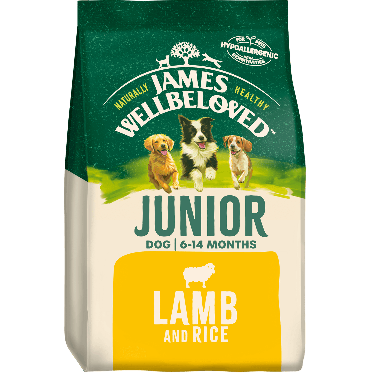 James Wellbeloved Lamb & Rice Junior