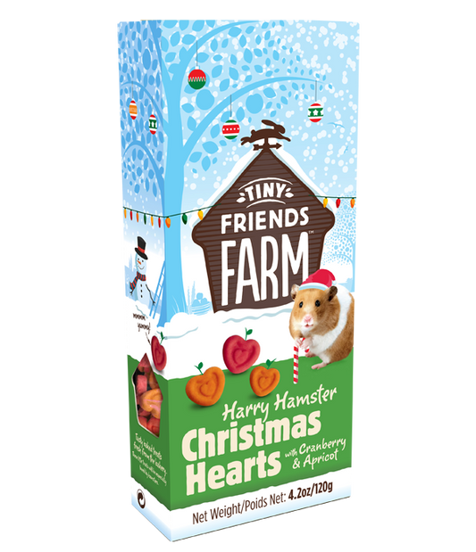 Tiny Friends Farm Hamster Christmas Hearts 120g