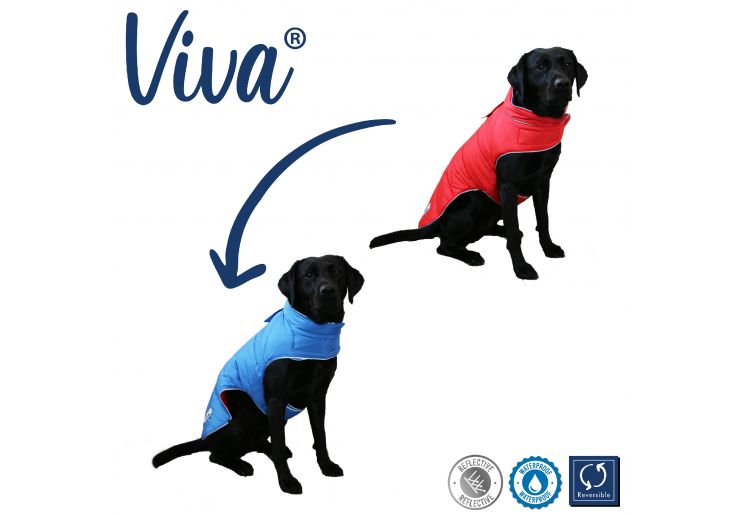Ancol Viva Reversible Dog Coat Red/Blue