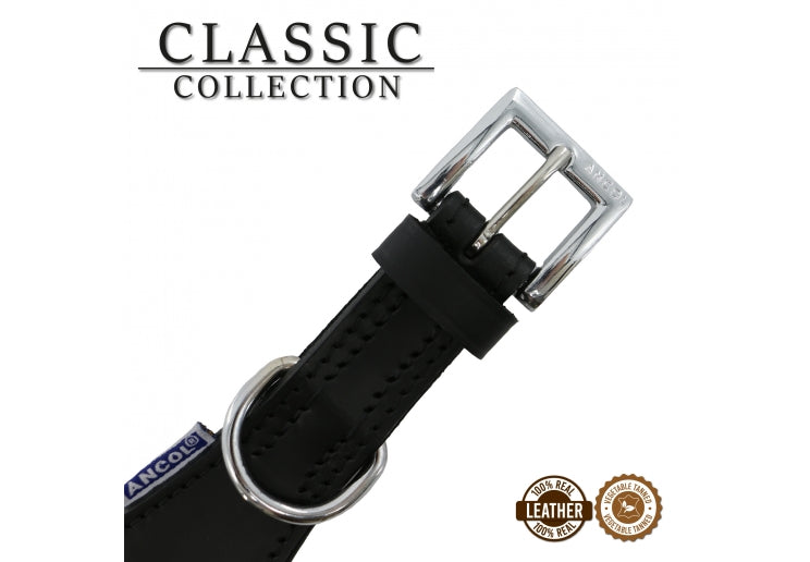 Ancol Classic Collection Whippet Padded Collar Black