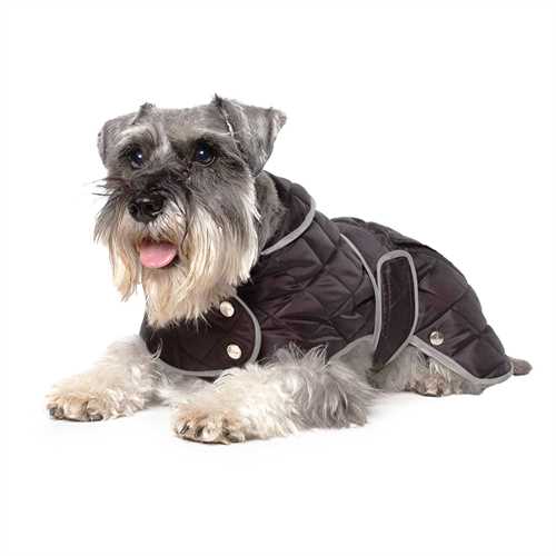 Ancol Diamond Quilt Dog Coat Black