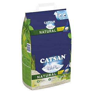 Catsan Natural Biodegradable Clumping Cat Litter 20L