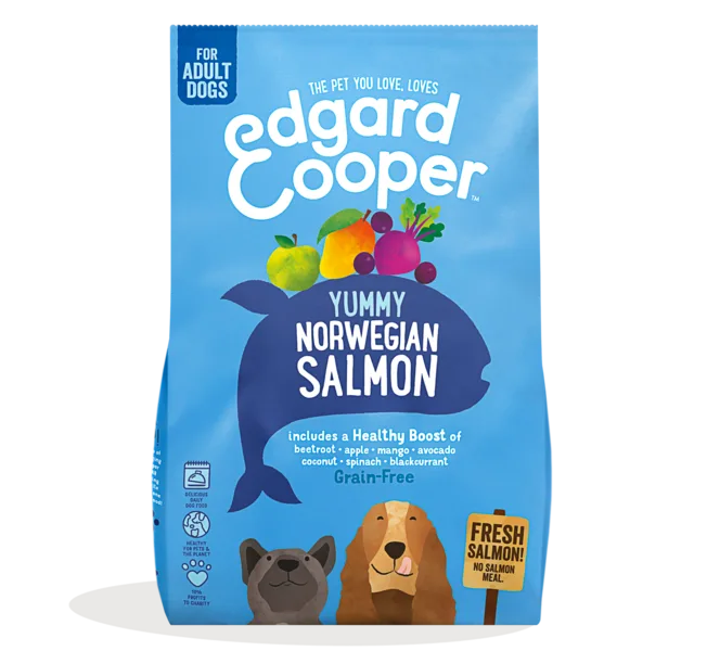 Edgard & Cooper Yummy Fresh Norwegian Salmon for Adult Dogs Grain Free 2.5kg
