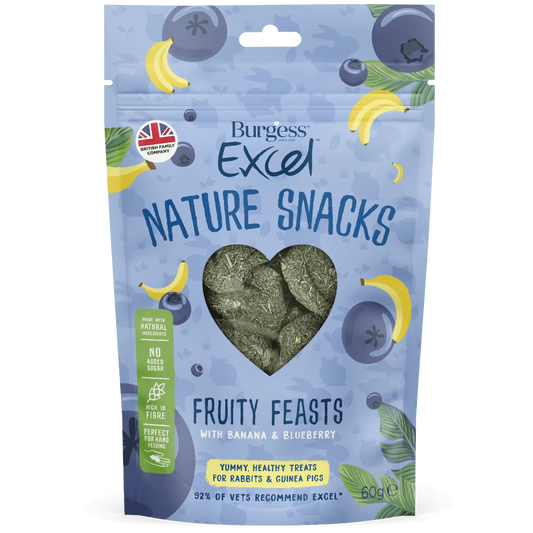 Burgess Excel Fruity Feasts with Banana & Blueberry 60g