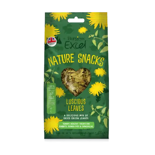 Burgess Excel Nature Snacks Luscious Leaves 60g