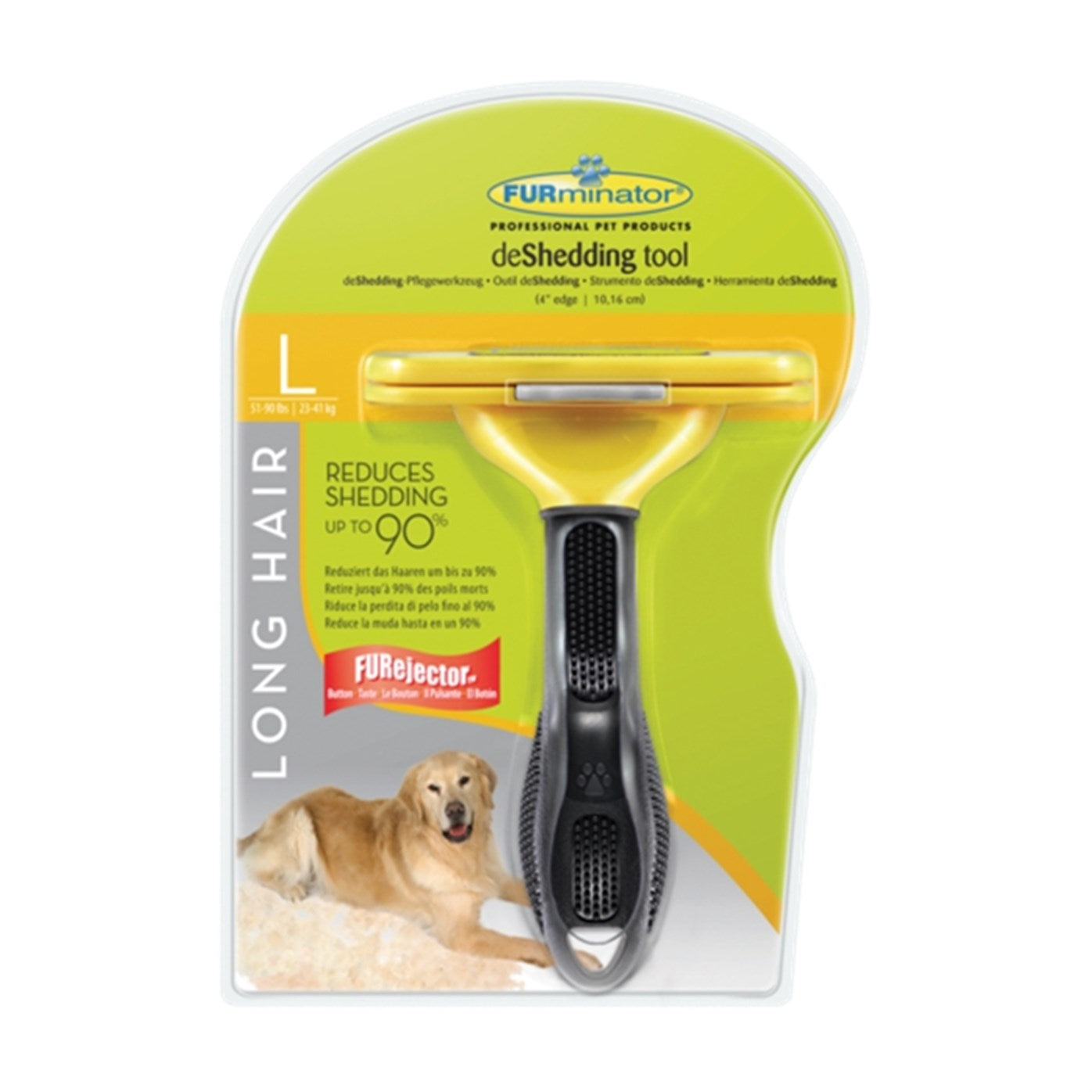 FURminator De-Shedding Tool for Long Haired Dogs