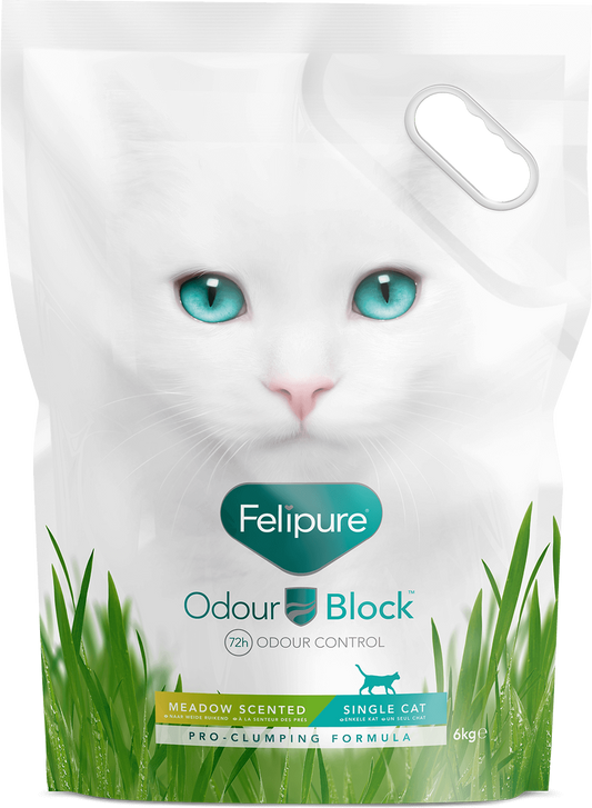Felipure Odour Block Meadow Scented Single Cat Litter 6kg