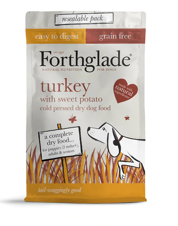 Forthglade Cold Pressed Dry Dog Food Turkey (Grain Free)