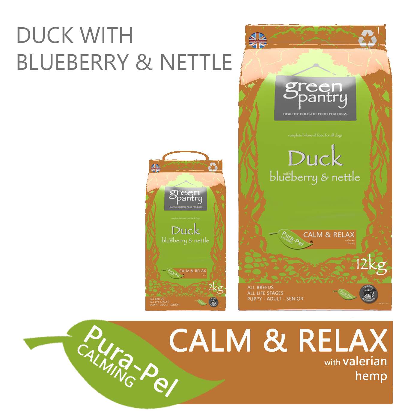 Green Pantry Duck, Blueberry & Nettle Adult
