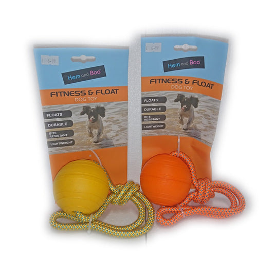 Hem & Boo Floating Tough Ball on Rope Assorted