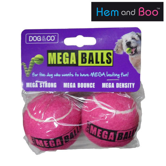 Hem & Boo Mega Balls 2.5" Pink (2pk)