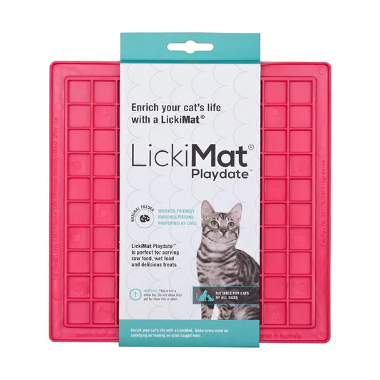LickiMat Cat Playdate Pink Small 20cm