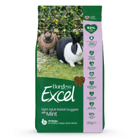 Burgess Excel Rabbit Nuggets Mint Light 1.5kg