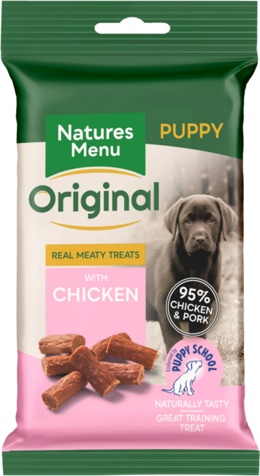 Natures Menu Original Real Meaty Puppy Treats with Chicken 60g