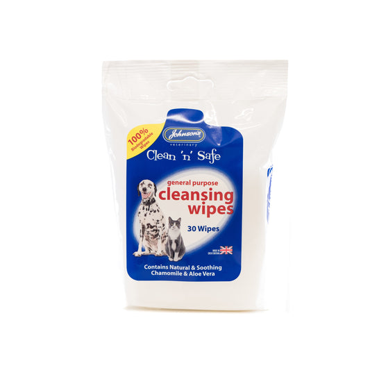 Johnson's Clean 'n' Safe Cleansing Soft Wipes (30pk)