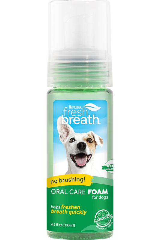 TropiClean Fresh Breath Oral Care Foam 133ml
