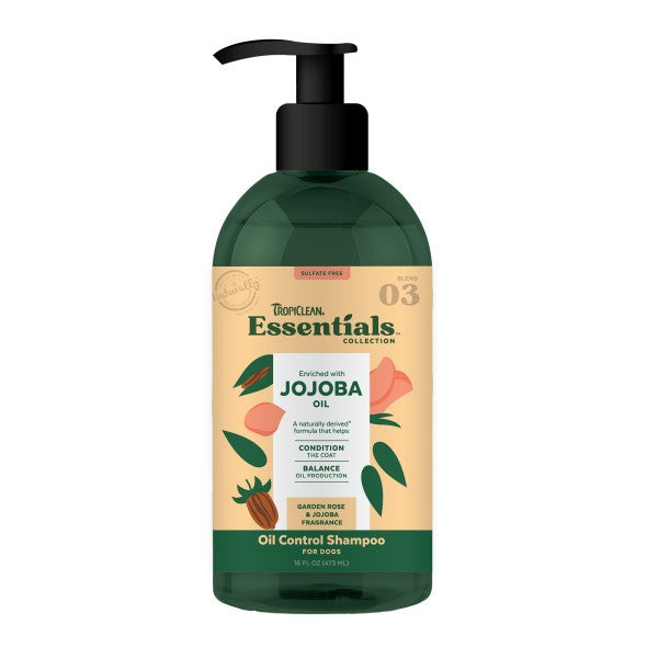 TropiClean Essentials Jojoba Oil Shampoo for Dogs 473ml