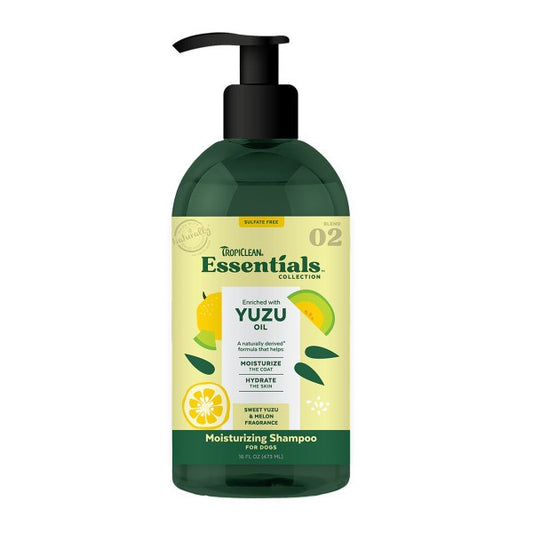 TropiClean Essentials Yuzu Fruit Shampoo for Dogs 473ml