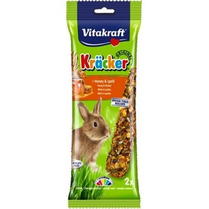 Vitakraft Kracker Rabbit Honey Spelt Treat Sticks (2Pk)