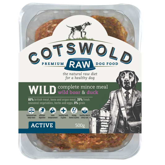 Cotswold 80/20 Wild Range Wild Boar & Duck Mince