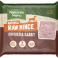 Natures Menu Chicken & Rabbit Mince Block 400g
