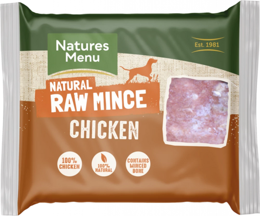Natures Menu Chicken Mince Block 400g