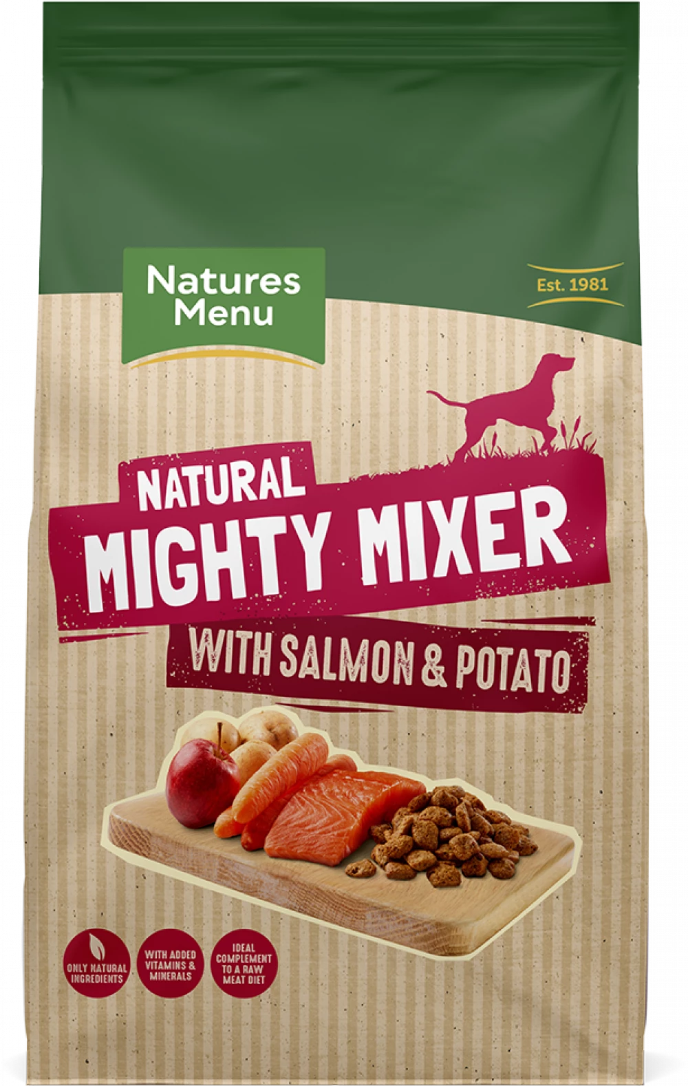 Natures Menu Salmon & Potato Mighty Mixer 2kg