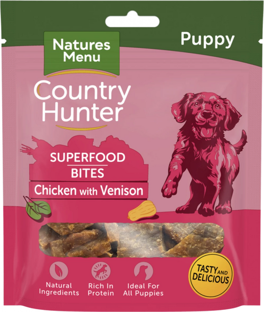 Natures Menu Country Hunter Superfood Bites Puppy Chicken with Venison 70g
