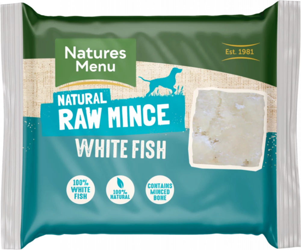 Natures Menu White Fish Mince Block 400g