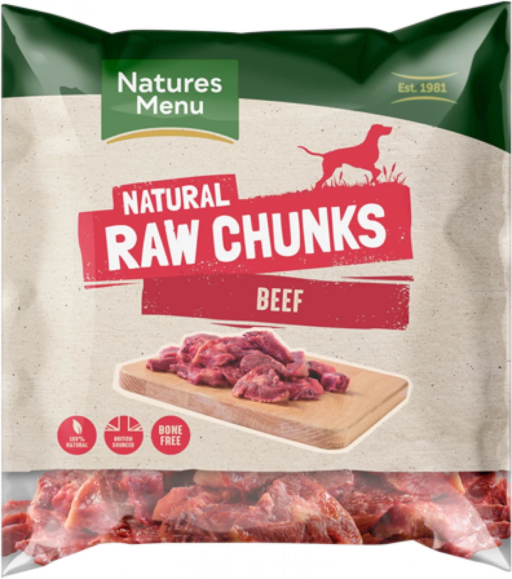 Natures Menu Beef Chunks 1kg
