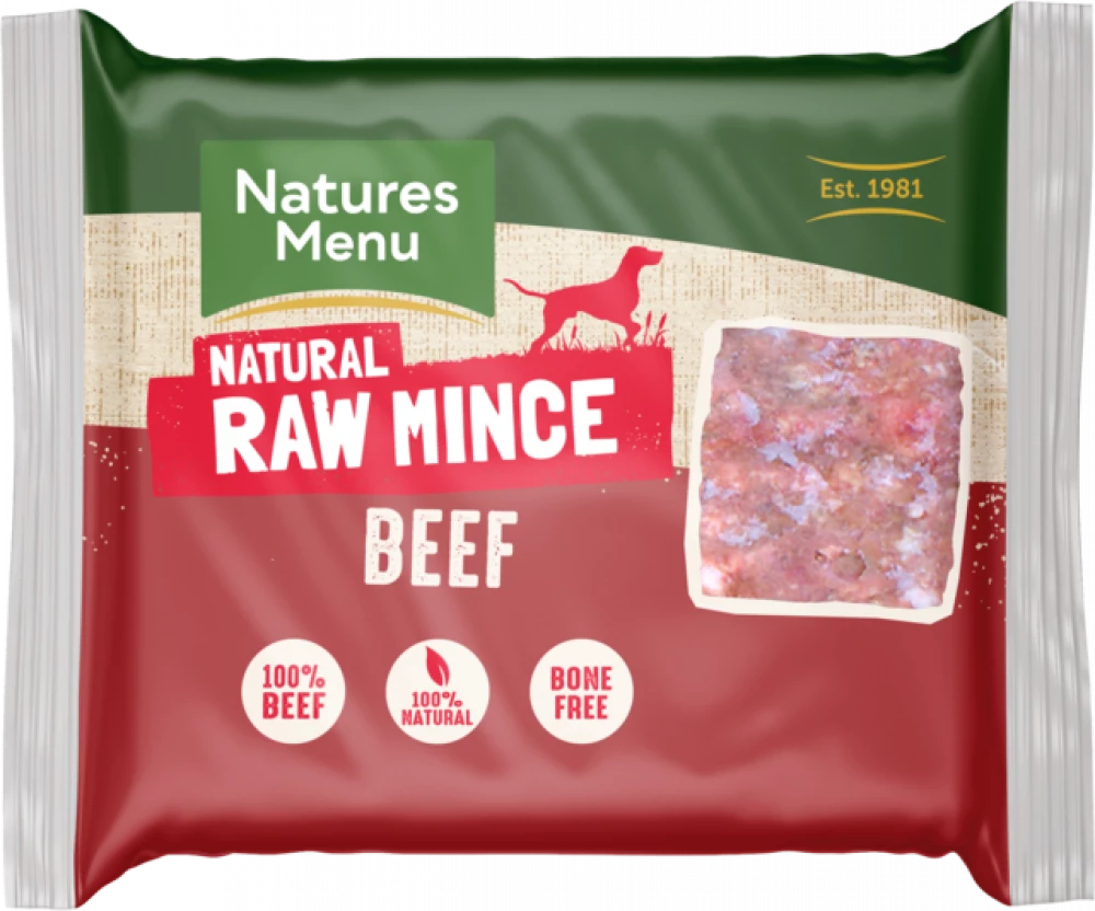 Natures Menu Beef Mince Block 400g