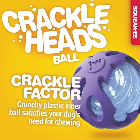 JW Crackle Heads Crunchy Ball Small